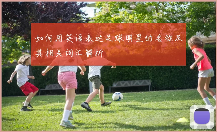 如何用英语表达足球明星的名称及其相关词汇解析