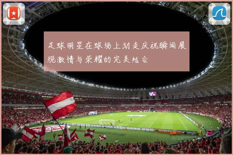 足球明星在球场上划走庆祝瞬间展现激情与荣耀的完美结合