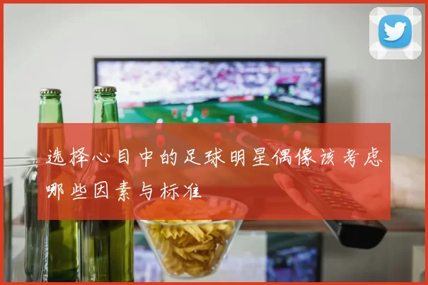 选择心目中的足球明星偶像该考虑哪些因素与标准