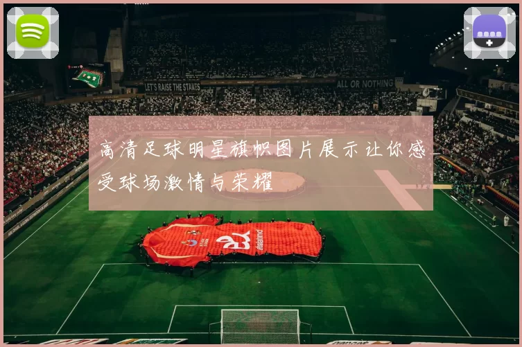 高清足球明星旗帜图片展示让你感受球场激情与荣耀